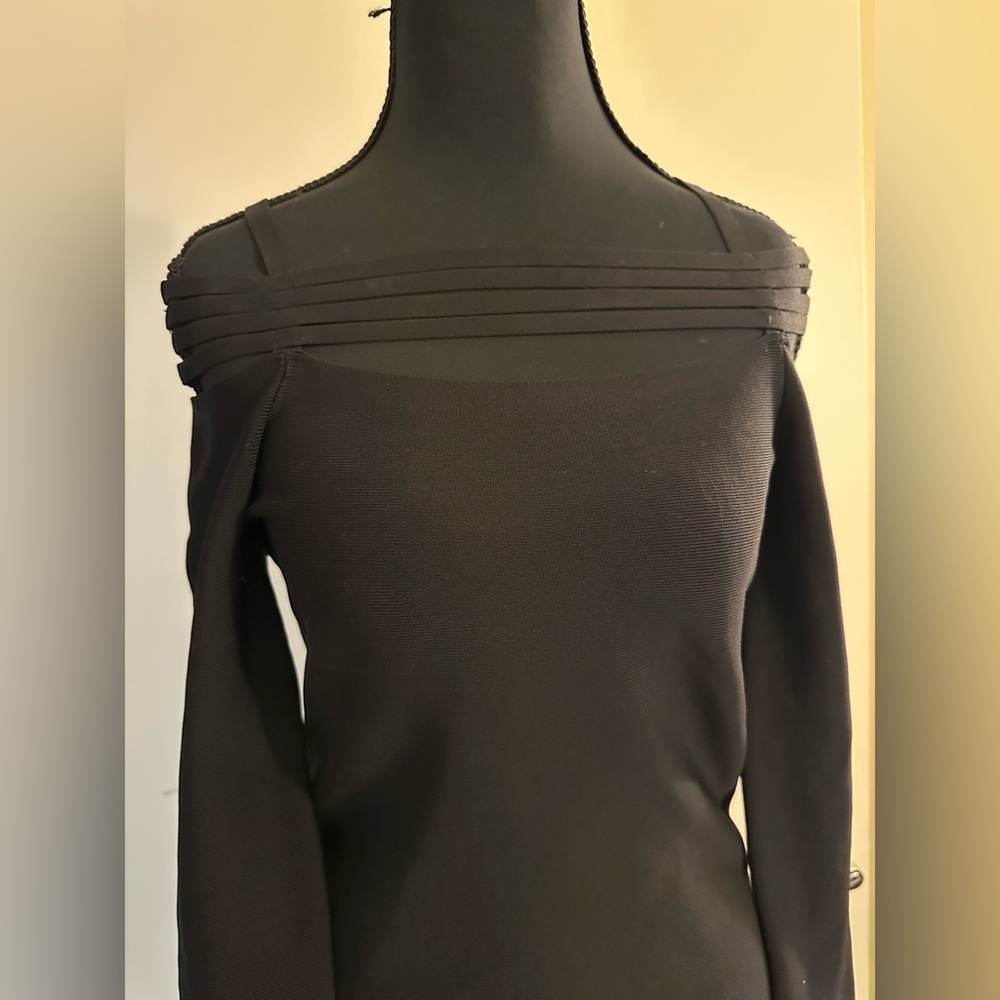 Jonathan Simkhai Sarah Compact Rib Top in Black. Size S - Picture 10 of 11